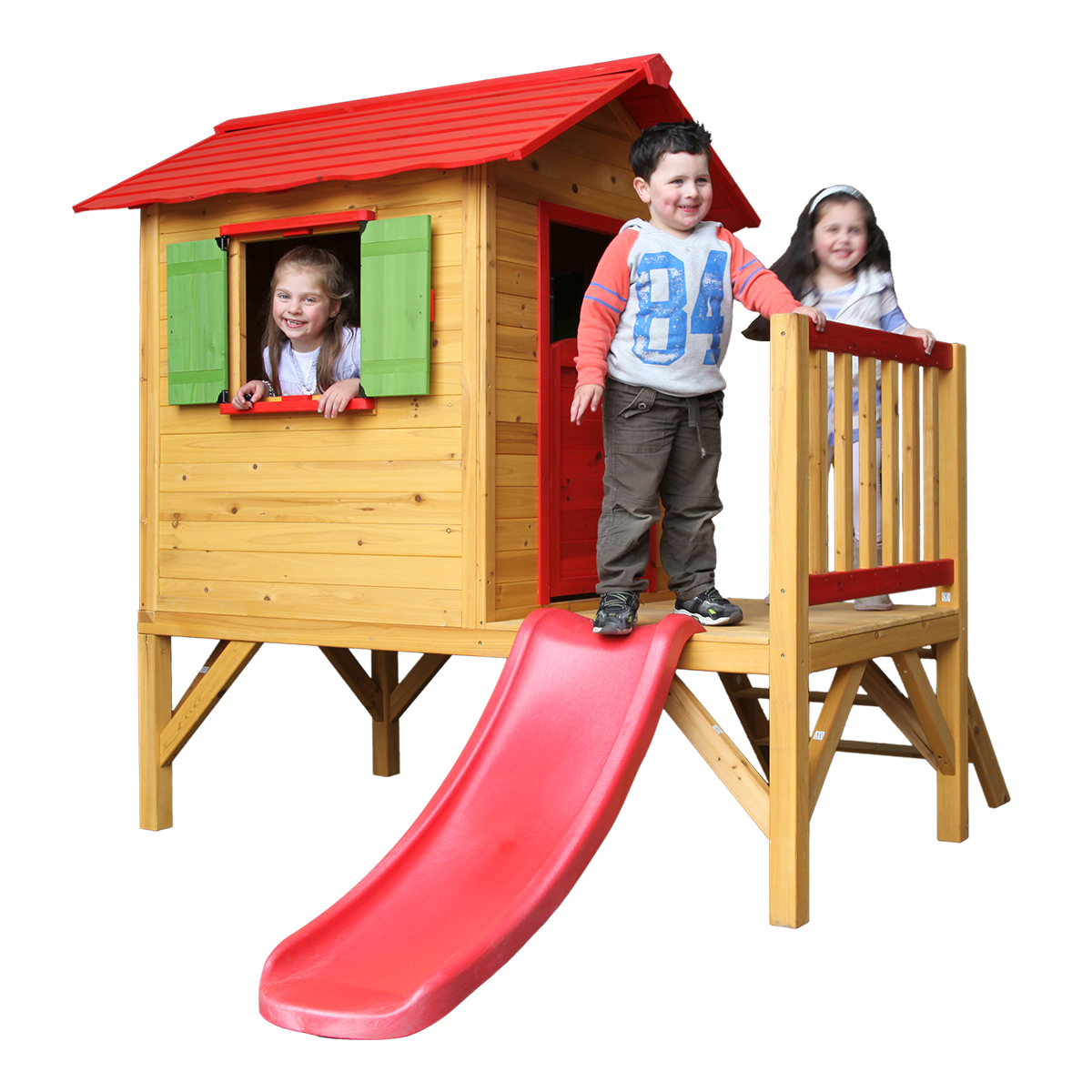 בית עץ לילדים לחצר דגם הילה C229